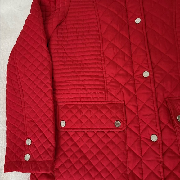 Calvin Klein Red Quilted Puffer Jacket size M - Picture 3 of 13